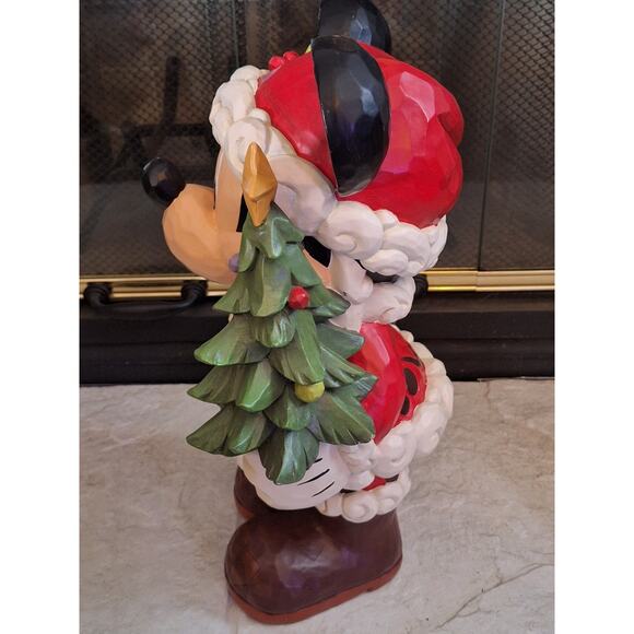 JIM SHORE 17” inch Mickey Mouse Old St. Mick Christmas Holiday Greeter By Disney - Picture 10 of 13